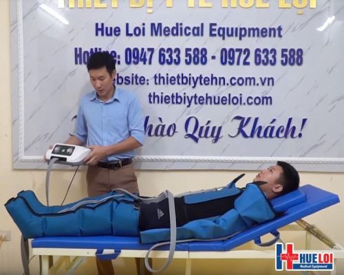 Máy nén ép massage khí hỗ trợ cho bệnh nhân tai biến
