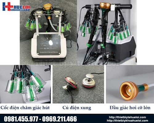 Máy điện châm không kim kết hợp giác hút