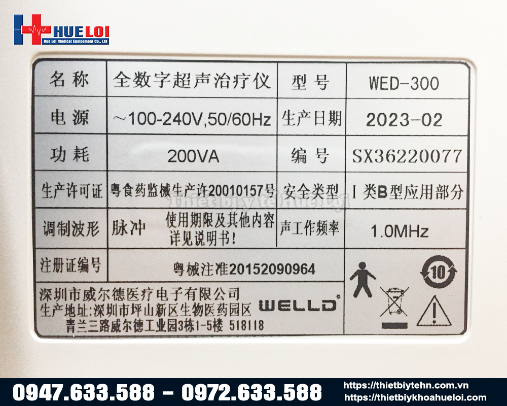 siêu âm trị liệu welld