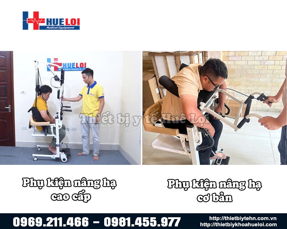 các phụ kiên nâng hạ người bệnh