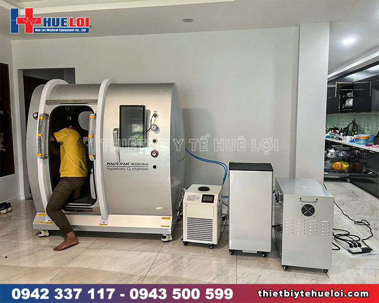 Huê Lợi lắp đặt buồng oxy HE5000Mini