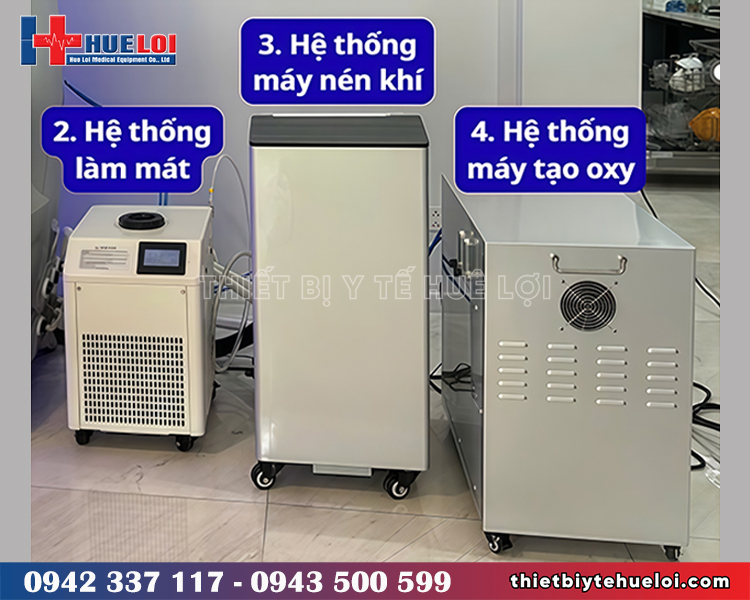 Hệ thống nén khí của Buồng oxy cao áp một người ngồi