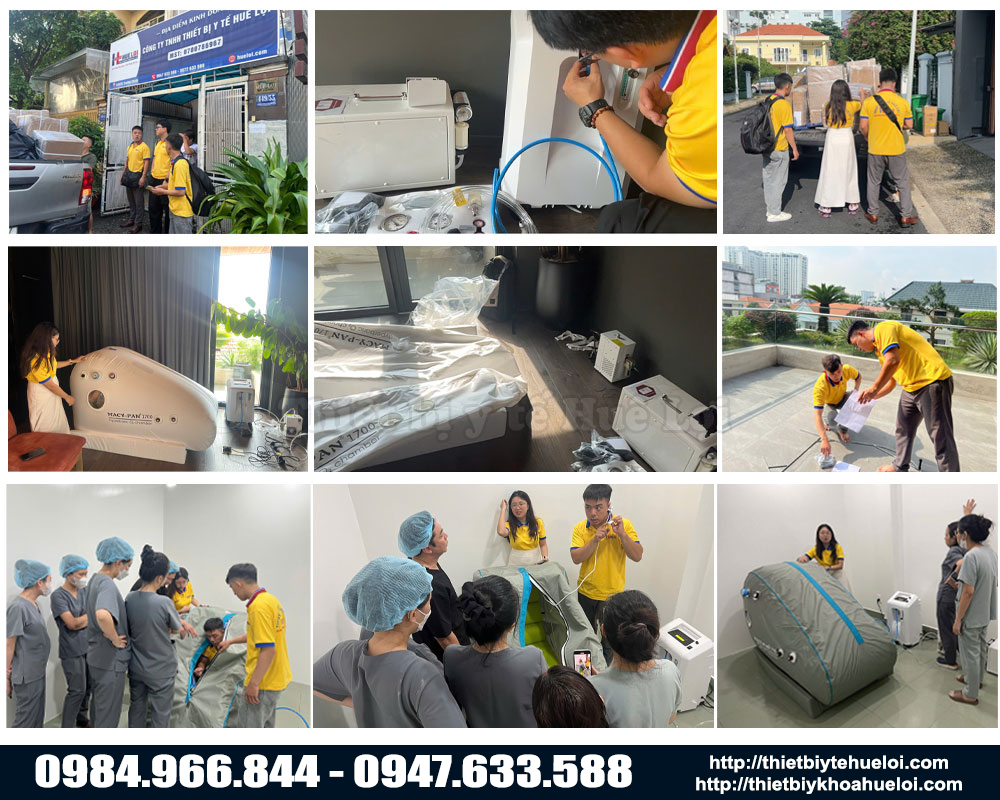  Hu&ecirc; Lợi b&agrave;n giao hệ thống buồng oxy cao &aacute;p cho ph&ograve;ng kh&aacute;m tại H&agrave; Nội