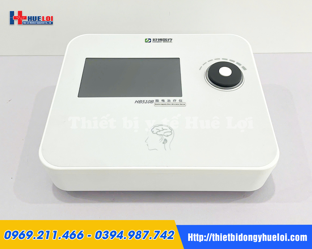 Mặt trước m&aacute;y điện trị liệu n&atilde;o HB510B h&atilde;ng Haobro Medical