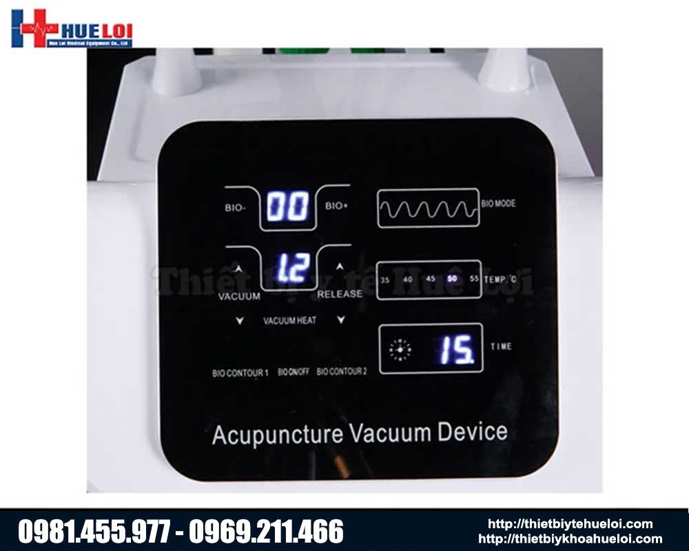 màn hình của máy điện châm không kim