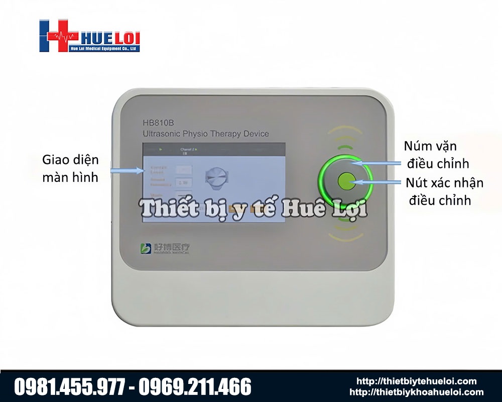 máy siêu âm trị liệu 2 đầu dò giá rẻ