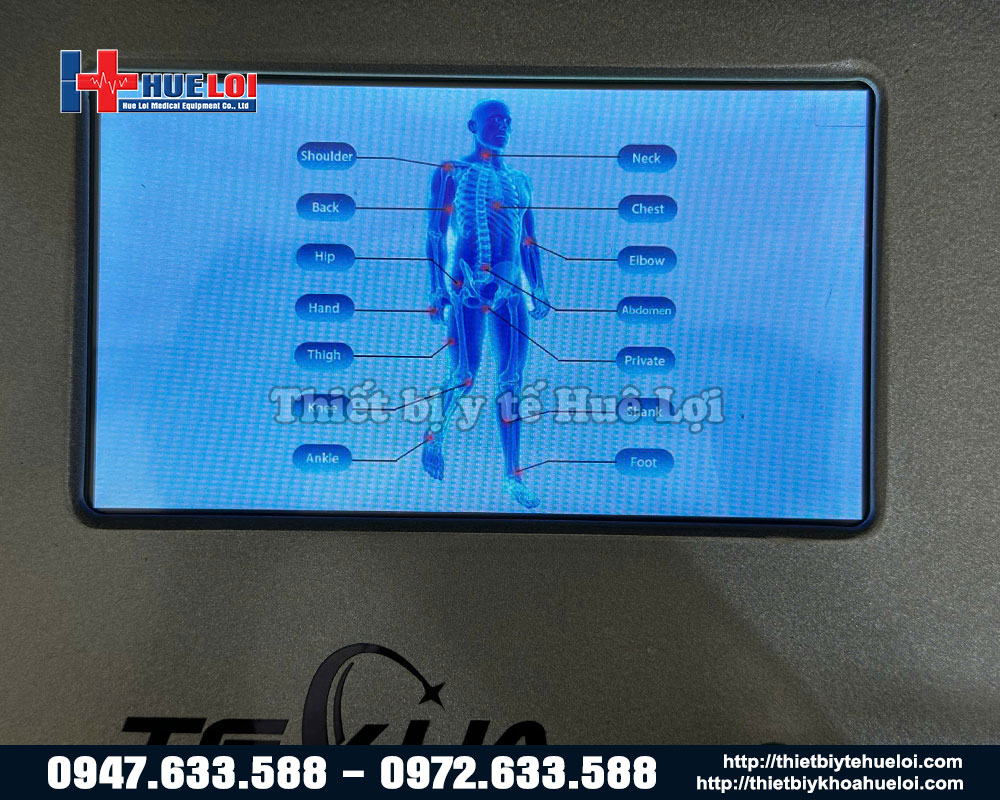 các bộ phận cơ thể điều trị của Máy siêu âm trị liệu JC06
