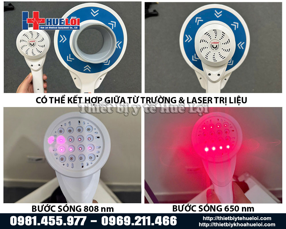 các đầu trị liệu của Máy từ trường trị liệu  PMST MAX DUO
