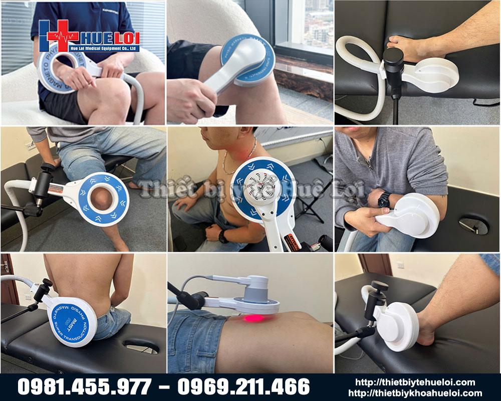 điều trị toàn thân bằng Máy từ trường trị liệu 2 kênh PMST MAX DUO