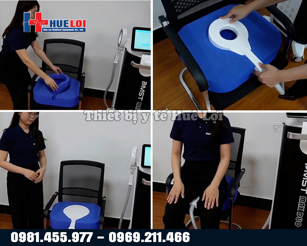 đệm ngồi phục hồi của máy  từ trường trị liệu 2 kênh PMST MAX DUO