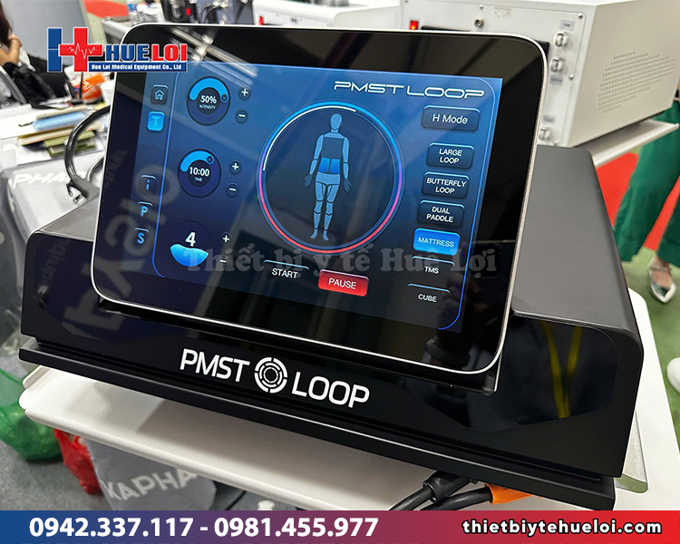 màn hình hiển thị của máy từ trường PMST LOOP