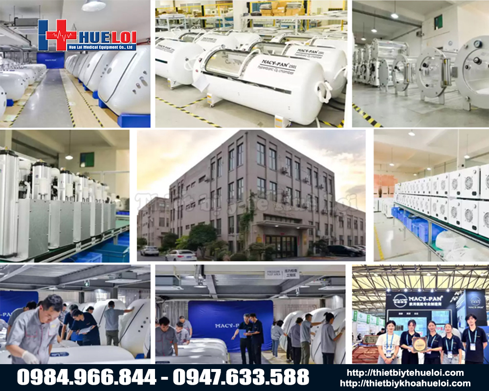 hãng macy-pan sản xuất buồng oxy cao áp