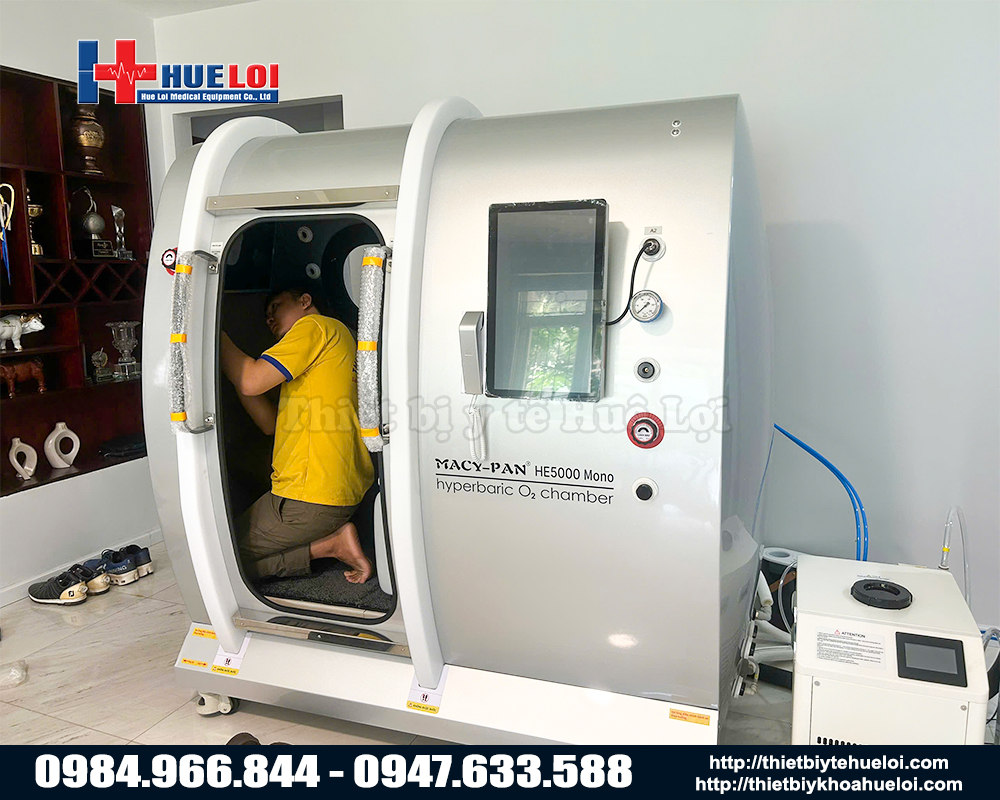 lắp đặt hệ thống oxy trị liệu áp lực cao ST2200
