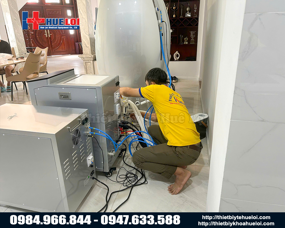 lắp đặt hệ thống oxy trị liệu áp lực cao ST2200