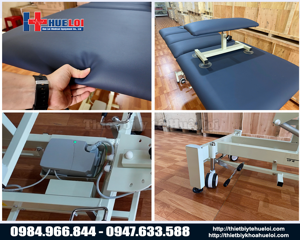 Điểm nổi bật giường k&eacute;o gi&atilde;n cột sống lưng v&agrave; cổ 