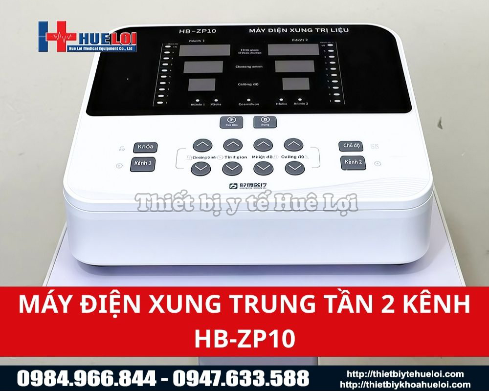 m&aacute;y điện xung trung tần 2 k&ecirc;nh giao thoa gi&aacute; tốt