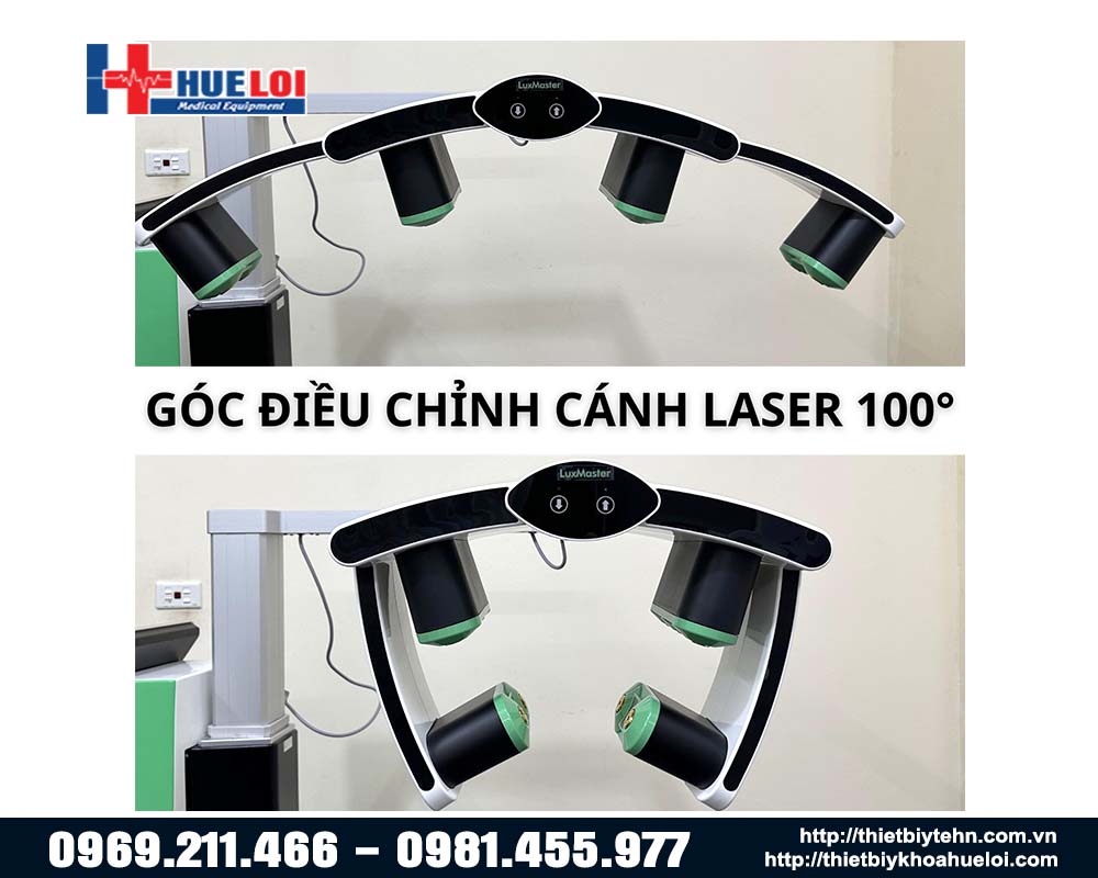 điều chỉnh góc mở của cánh máy laser