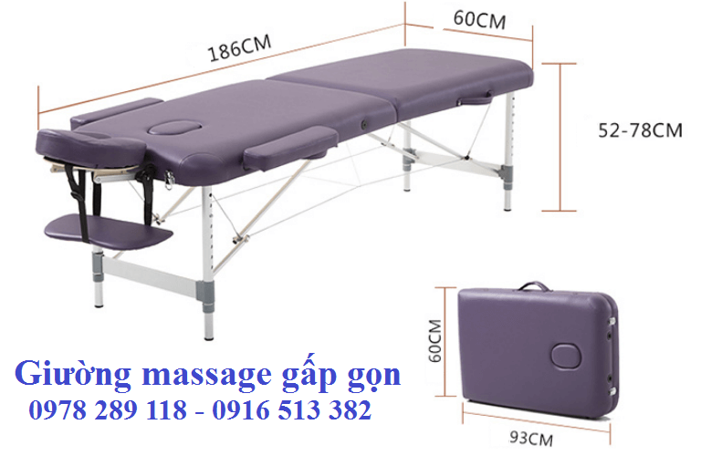 giường bấm huyệt chân nhôm