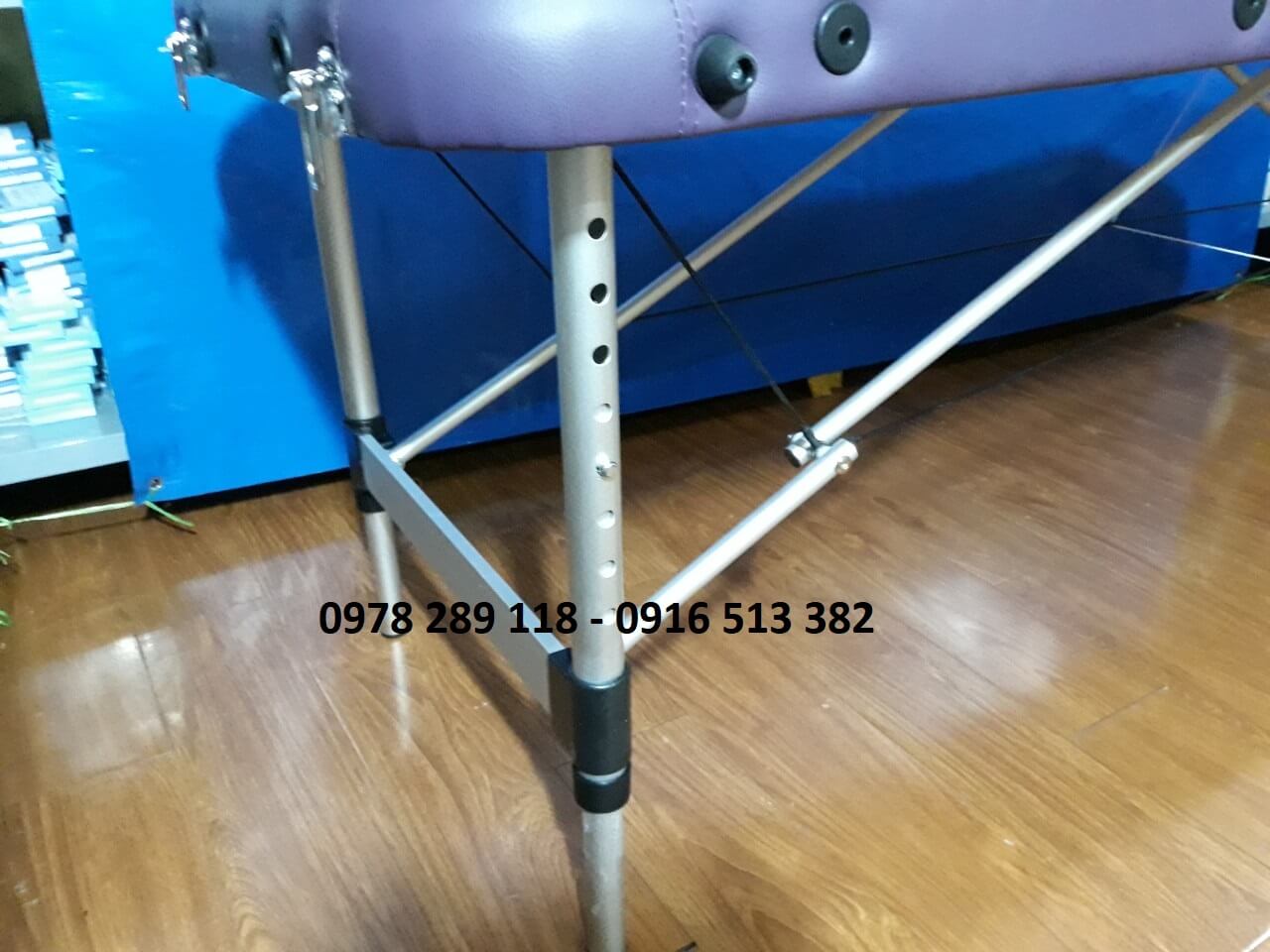 giường xoa bóp bấm huyệt chân nhôm