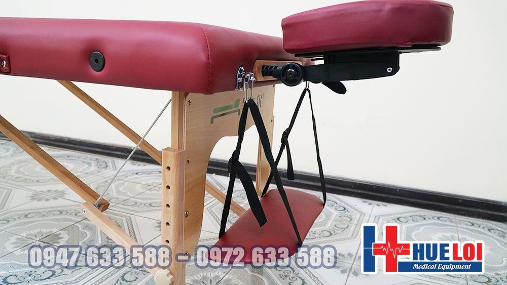 giường massage bấm huyệt chân gỗ